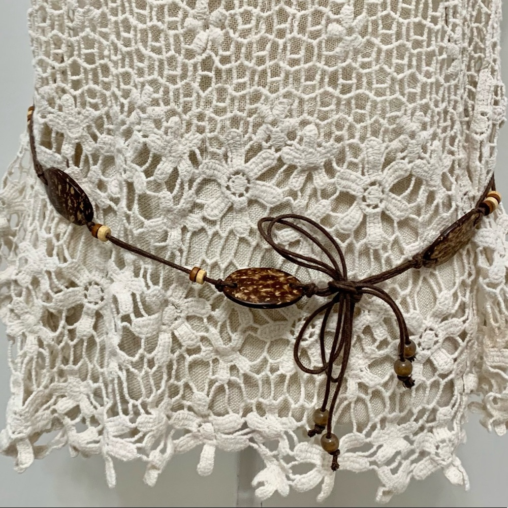Wood Beaded Boho Belt